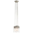 Brinley 3-Light Pendant Ceiling Light - Brushed Nickel - Comet Lighting