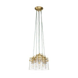 Brinley 6 Light Pendant Brushed Brass - Comet Lighting