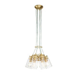 Brinley 6 Light Pendant Brushed Brass - Comet Lighting