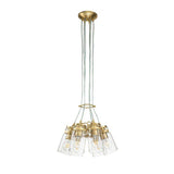 Brinley 6 Light Pendant Brushed Brass - Comet Lighting