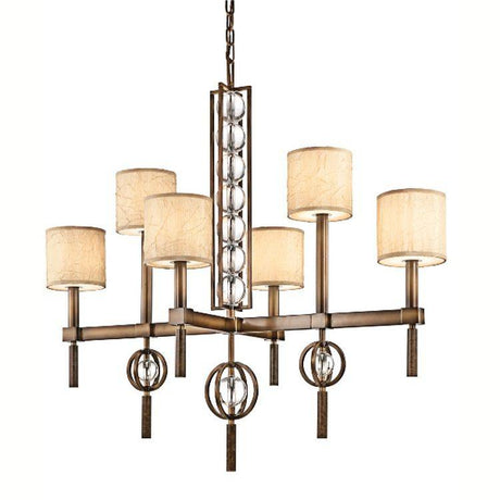 Celestial 6-Light Rectangular Chandelier - Comet Lighting