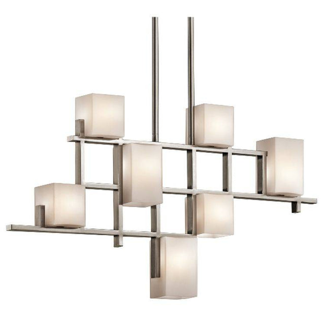 City Lights 7lt Linear Chandelier - Comet Lighting