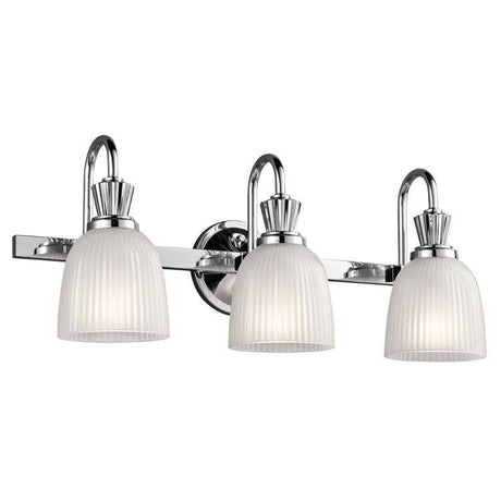 Cora 3-Light Wall Light Chrome - Comet Lighting