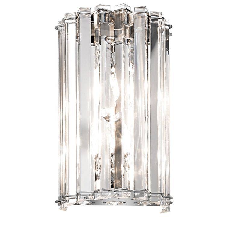 Crystal Skye 2-Light Wall Light Chrome - Comet Lighting