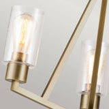 Deryn 3 Light Chandelier Natural Brass - Comet Lighting