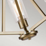 Deryn 3 Light Chandelier Natural Brass - Comet Lighting