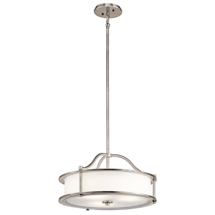 Emory 3-Light Pendant/Semi Flush Ceiling Light - Classic Pewter - Comet Lighting