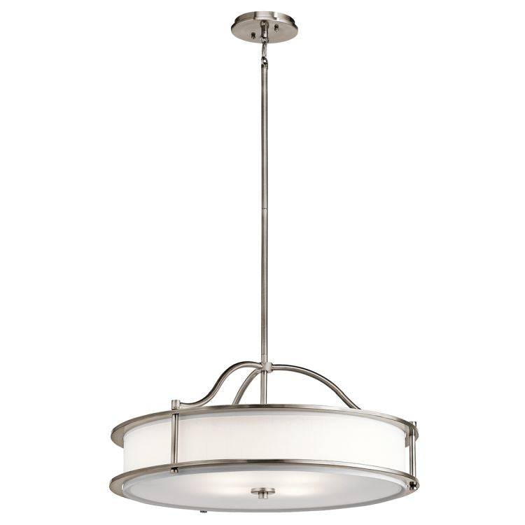 Emory 4-Light Chandelier/Semi Flush - Classic Pewter - Comet Lighting