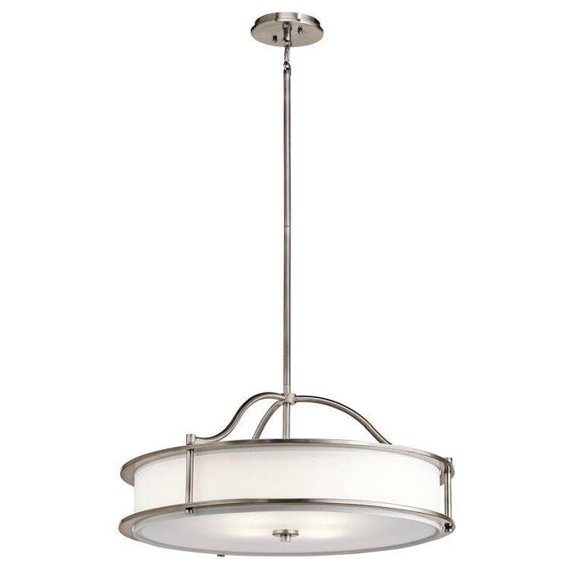 Emory 4-Light Chandelier/Semi Flush - Classic Pewter - Comet Lighting