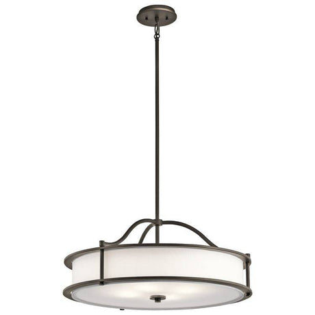 Emory 4-Light Chandelier/Semi Flush - Olde Bronze - Comet Lighting