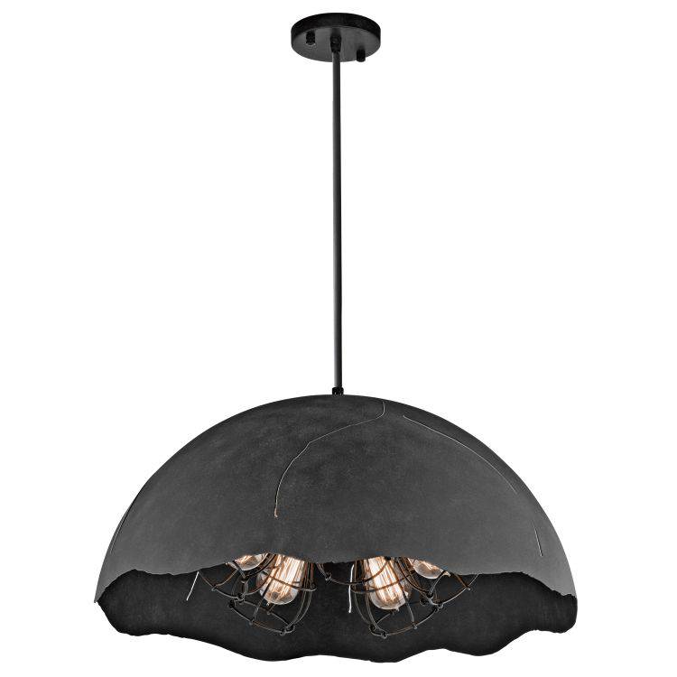 Fracture 5Lt Pendant Finish: Weathered Zinc - Comet Lighting