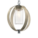 Grand Bank 1 Light Outdoor Pendant Distressed Antique Grey - Comet Lighting