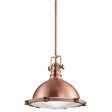 Hatteras Bay 1-Light Medium Pendant Ceiling Light - Antique Copper - Comet Lighting