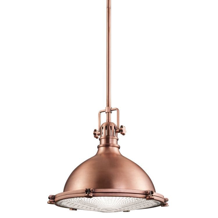 Hatteras Bay 1-Light Medium Pendant Ceiling Light - Antique Copper - Comet Lighting