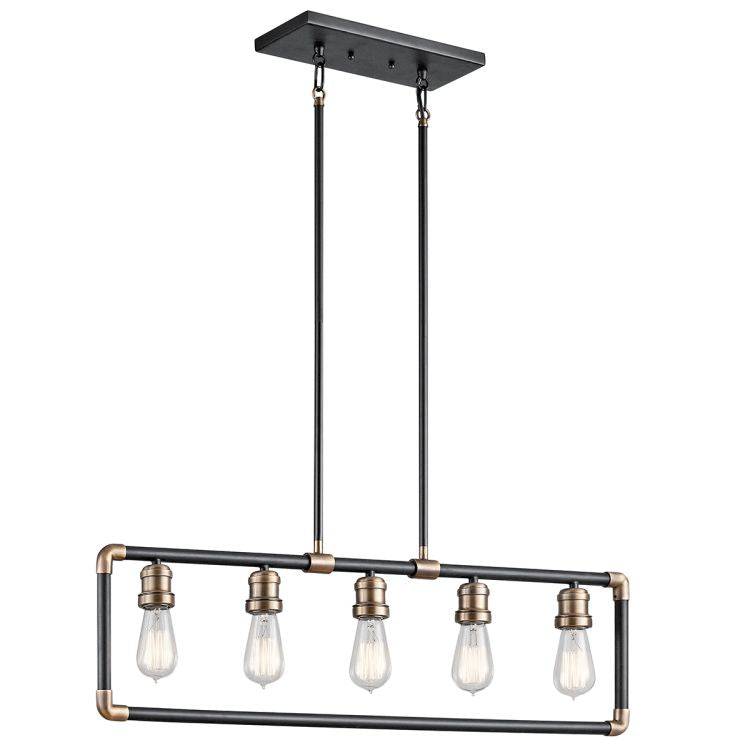 Imahn 5-Light Linear Chandelier - Comet Lighting