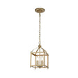 Larkin 2 Light Small Pendant Painted Natural Brass - Comet Lighting