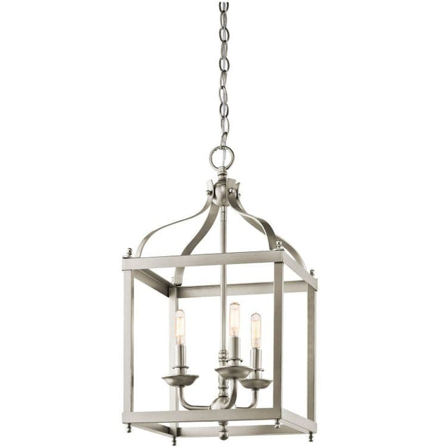 Larkin 3-Light Medium Pendant Ceiling Light - Brushed Nickel - Comet Lighting