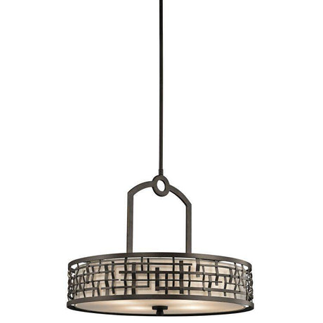 Loom 4Lt Pendant Finish: Olde Bronze - Comet Lighting