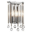 Piper 2 Light Wall Light Polished Chrome - Comet Lighting