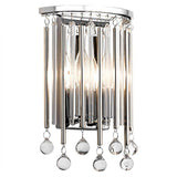 Piper 2 Light Wall Light Polished Chrome - Comet Lighting