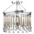 Piper 3 Light Semi-flush Mount Polished Chrome - Comet Lighting