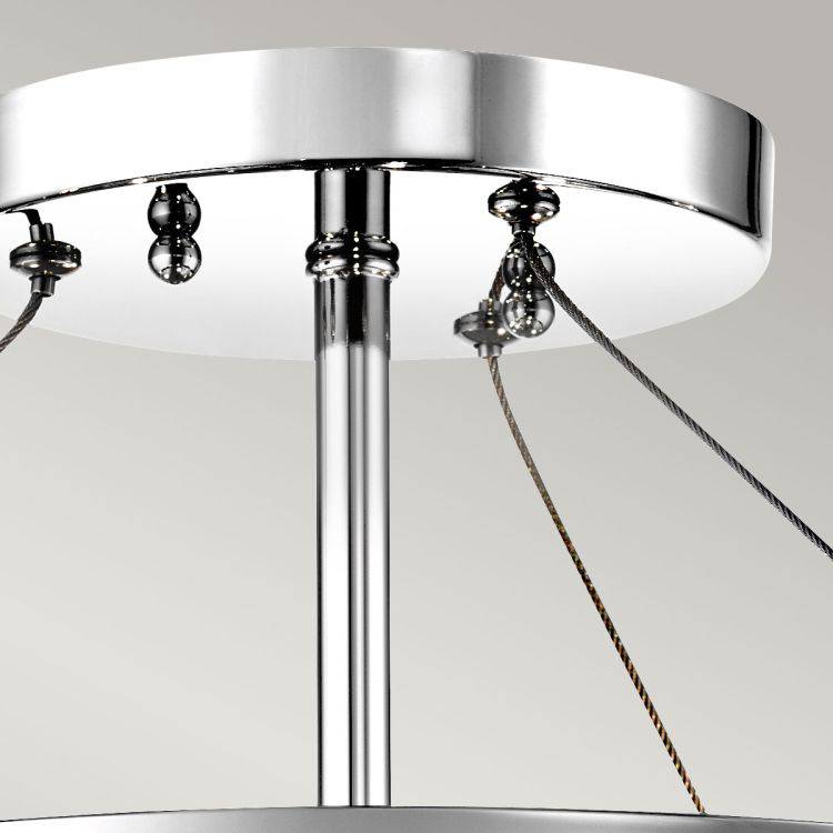 Piper 3 Light Semi-flush Mount Polished Chrome - Comet Lighting