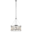 Piper 6 Light Chandelier/ Pendant Polished Chrome - Comet Lighting