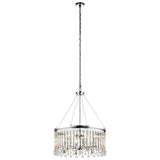 Piper 6 Light Chandelier/ Pendant Polished Chrome - Comet Lighting