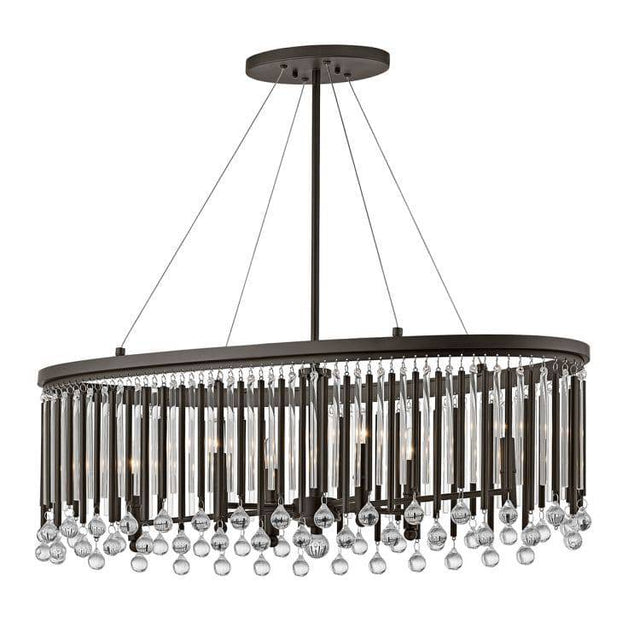 Piper 6-Light Oval Chandelier/Pendant - Comet Lighting