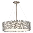 Silver Coral 4-Light Pendant Ceiling Light - Comet Lighting