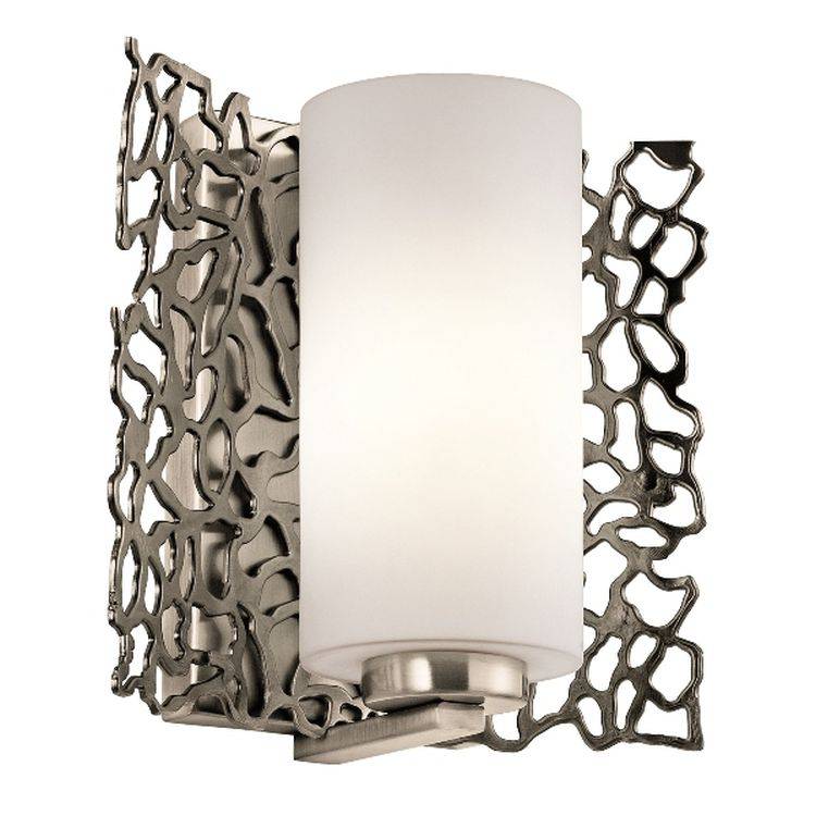 Silver Coral Wall Light - Comet Lighting