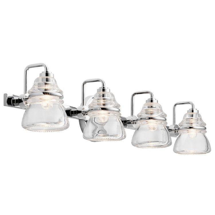 Talland 4 Light Wall Light Polished Chrome - Comet Lighting