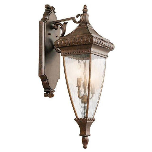 Venetian Rain 3-Light Large Outdoor Wall Lantern - Comet Lighting