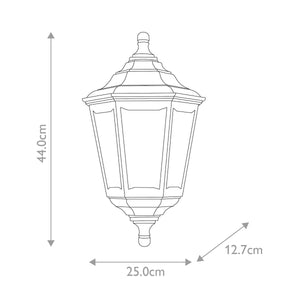 Kinsale 1 Light Flush Lantern - Comet Lighting