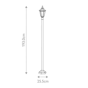 Kinsale 1 Light Lamp Post - Comet Lighting
