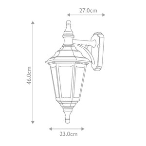 Kinsale 1 Light Wall Lantern - Comet Lighting