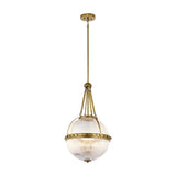 Aster 3 Light Pendant - Natural Brass