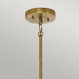 Aster 3 Light Pendant - Natural Brass