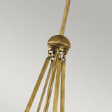 Aster 3 Light Pendant - Natural Brass