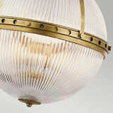 Aster 3 Light Pendant - Natural Brass