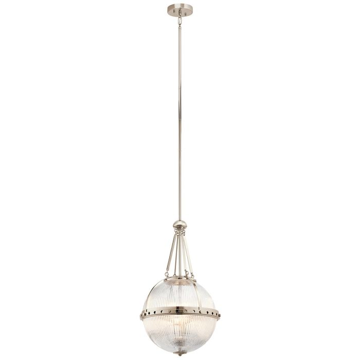 Aster 3 Light Pendant - Polished Nickel