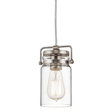 Brinley 1 Light Mini Pendant - Brushed Nickel