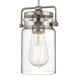 Brinley 1 Light Mini Pendant - Brushed Nickel