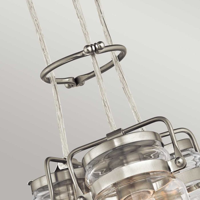 Brinley 3 Light Pendant - Brushed Nickel