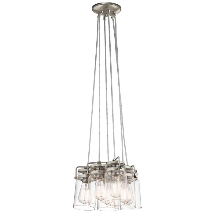 Brinley 6 Light Pendant - Brushed Nickel