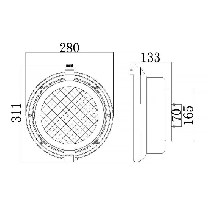 Clearpoint 1 Light Outdoor Wall Light - Comet Lighting
