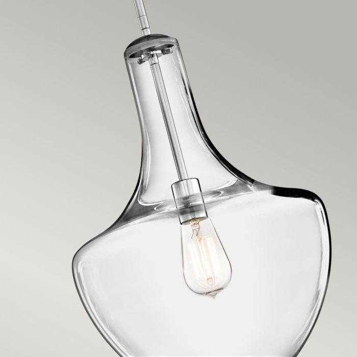 Everly 1 Light Medium Pendant - Chrome