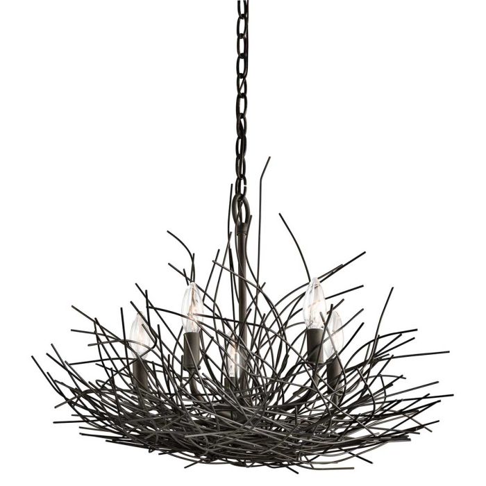 Organique 5 Light Chandelier - Comet Lighting