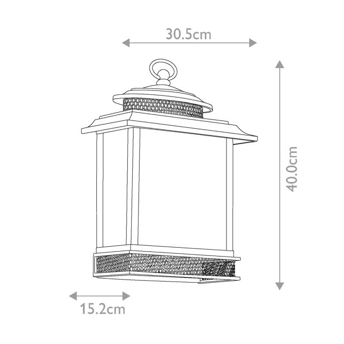 Pettiford 3 Light Wall Lantern