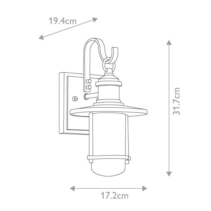 Riverwood Small Wall Lantern